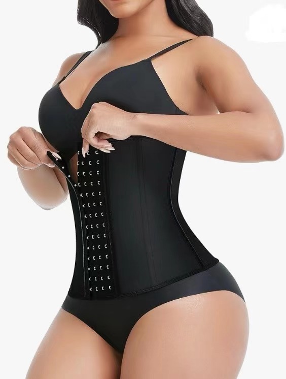 Latex Waist Trainer for Women Abdominal Waist 3 rows 11 buttons sports underwear Corset Hourglass Workout Body Shaper Girdle shapewear women's high waist and abdomen control postpartum underwear sexy hip slim corset corset Fajas body hip corsetBlcak