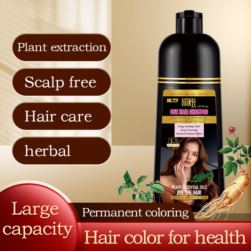 A black cross-border English hair dye plant black cover white hair dye cream