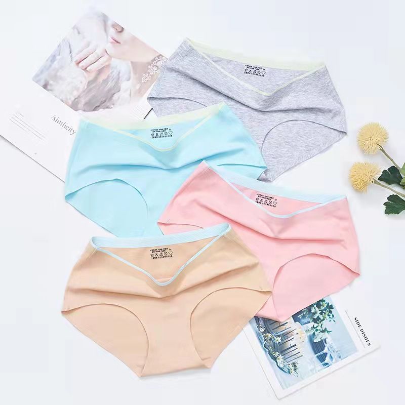 860 Women's New Solid Color Mid Rise Underwear, Lightweight and Breathable Underwear