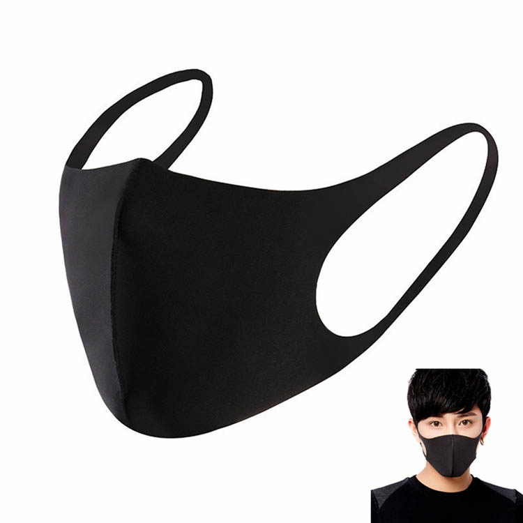 3Pcs Washable Earloop Face Breathing Mask Cycling Anti Dust Environmental Mouth Mask Respirator Fashion Black Mask
