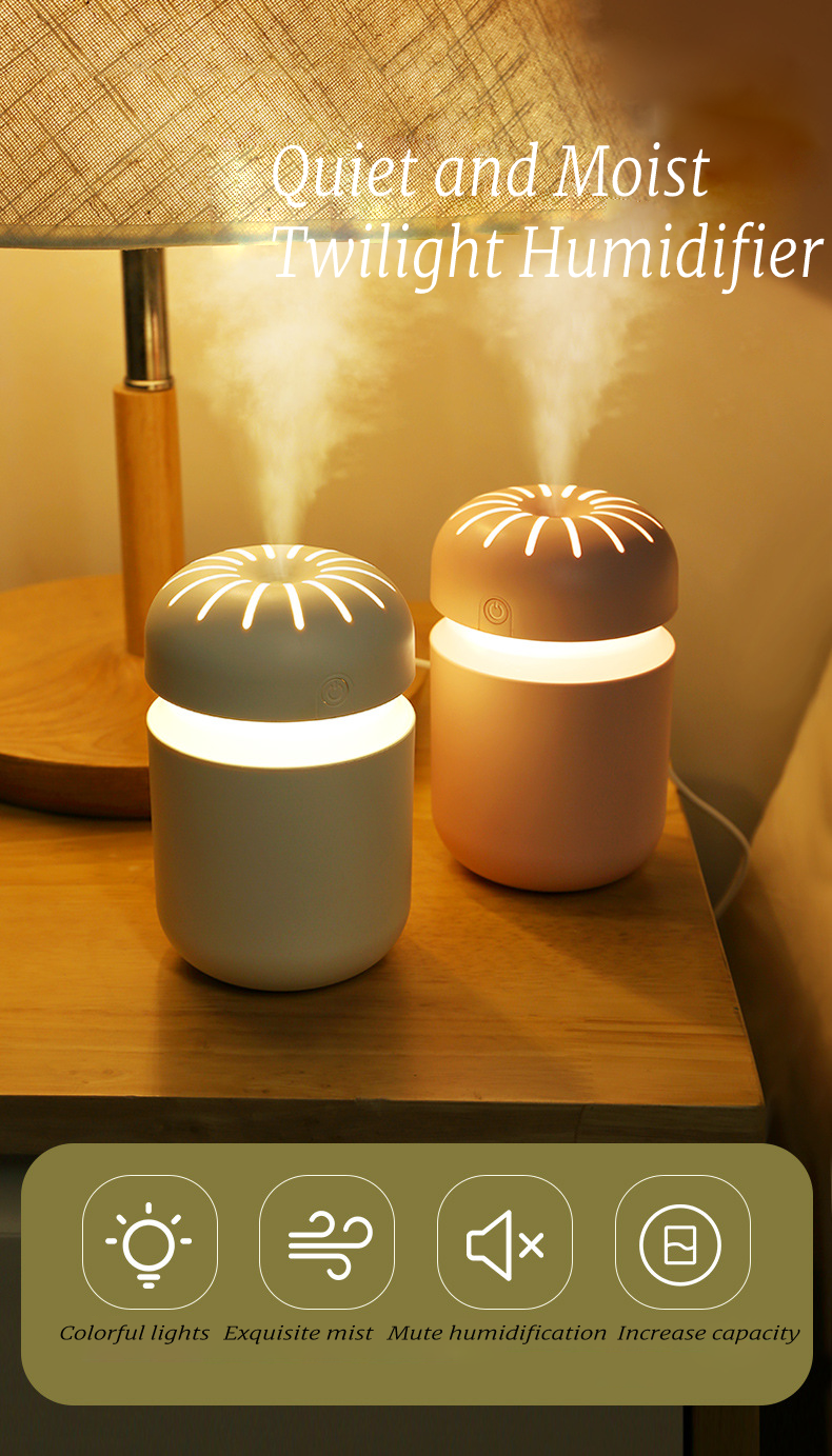 New silent desktop humidifier mini colorful atmosphere light gift aromatherapy car gift humidifier