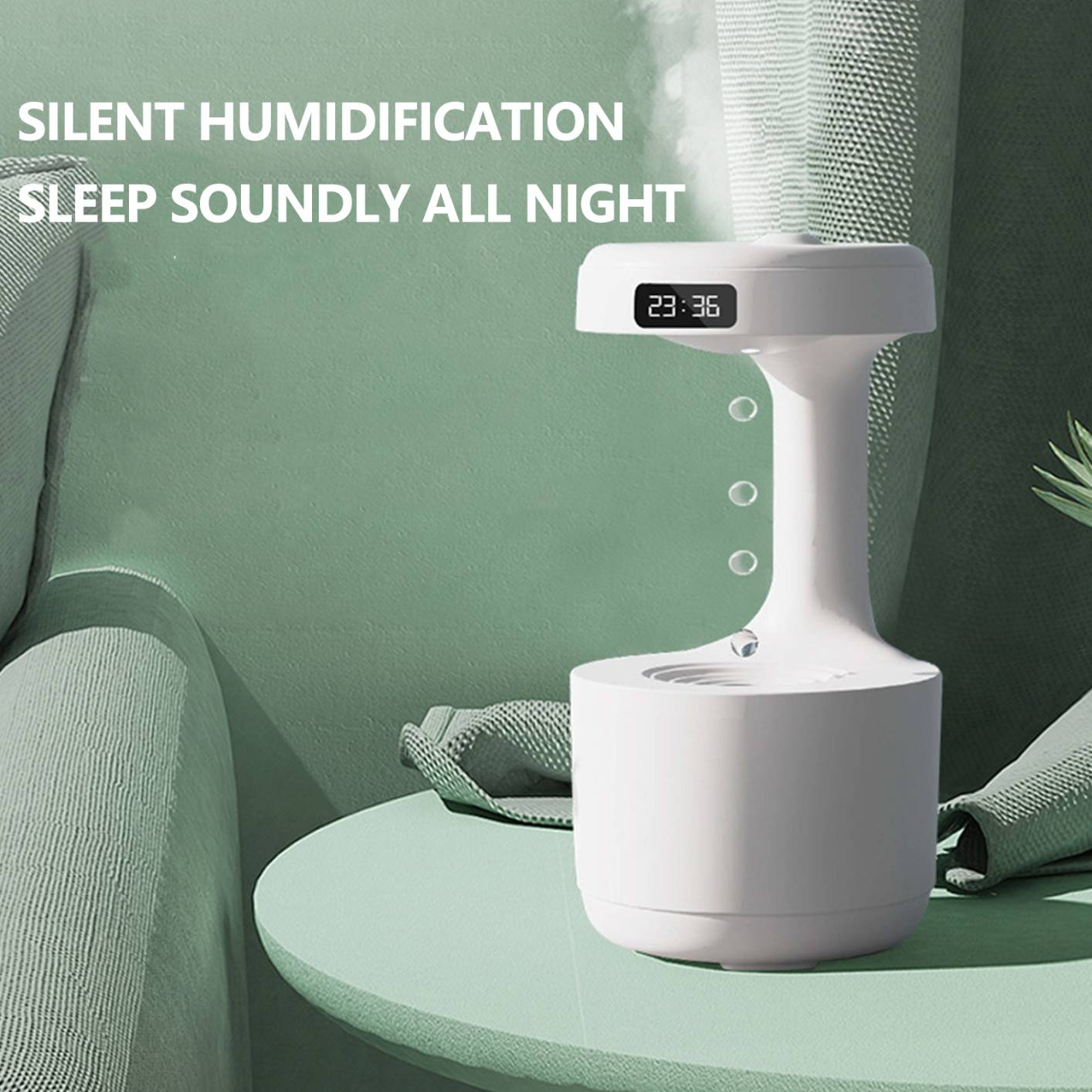 USB Humidifier Anti-Gravity Water Droplets Diffuser Home Decoration Aroma Diffuser Cool Mist Maker Air Humidifier Purifier New