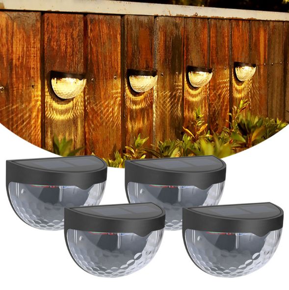 Solar Deck Lights, Outdoor Lighting Backyard Deck Decor Outdoor Step Lights Garden Post Fence - 6 Pack