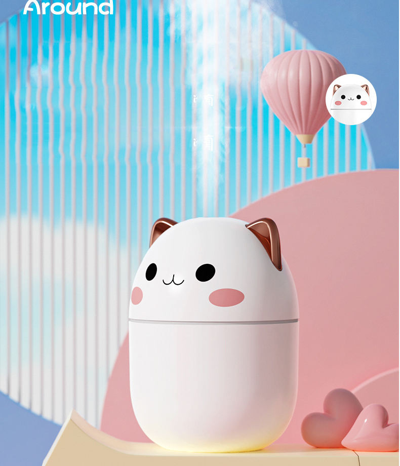 A301 250ml Cute air humidifier Kawaiil Aromatherapy humidifiers diffusers essential oil diffuser home Car Air Purifier Humificador