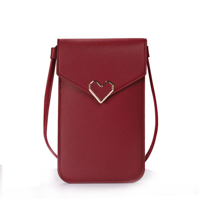 Women's black blue gray small bags CRRshop free shipping female new fashion trend Mobile Phone Bag Women's Fashion Mini Versatile Student Crossbody Bag Women's Bag Cover Lightweight Dual Purpose Mobile Phone Case ladies leather latch vertical square shape bagCOLOR # 03