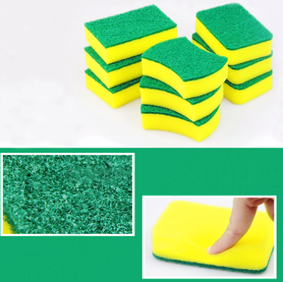5Pcs Dish SpongeHigh Density Sponge Kitchen Cleaning Tools Washing Towels Wiping Rags Sponge Scouring Pad Microfiber 