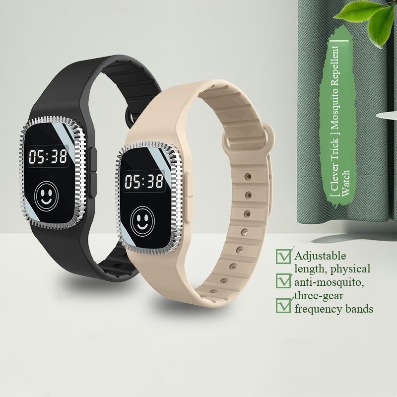  Watch-Style Mosquito Repellent Bracelet, Summer New, Portable Anti-Bite, Natural Plant Essential Oil, Waterproof, Reusable for Outdoor & Daily Carry