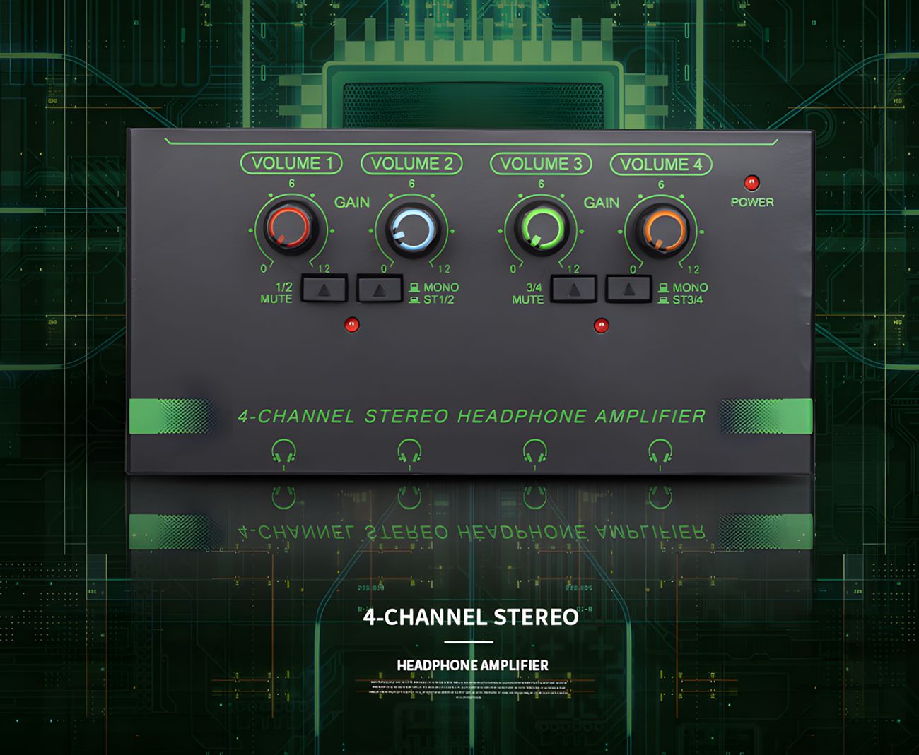 Headphone Amplifier 4-channel 6-channel monitor headphone amplifier mini audio professional