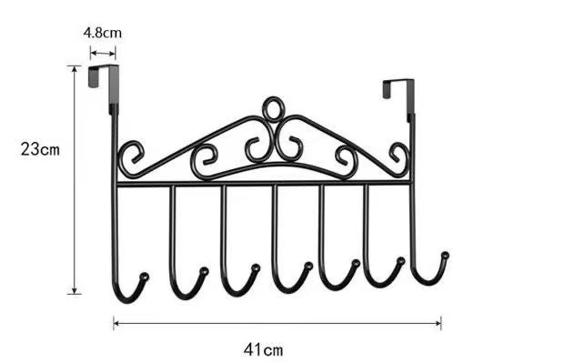 Door hook, no drilling, wall hanging clothes rack, bedroom door hanging rack, wall hanging storage rack, clothes cap, clothes hook