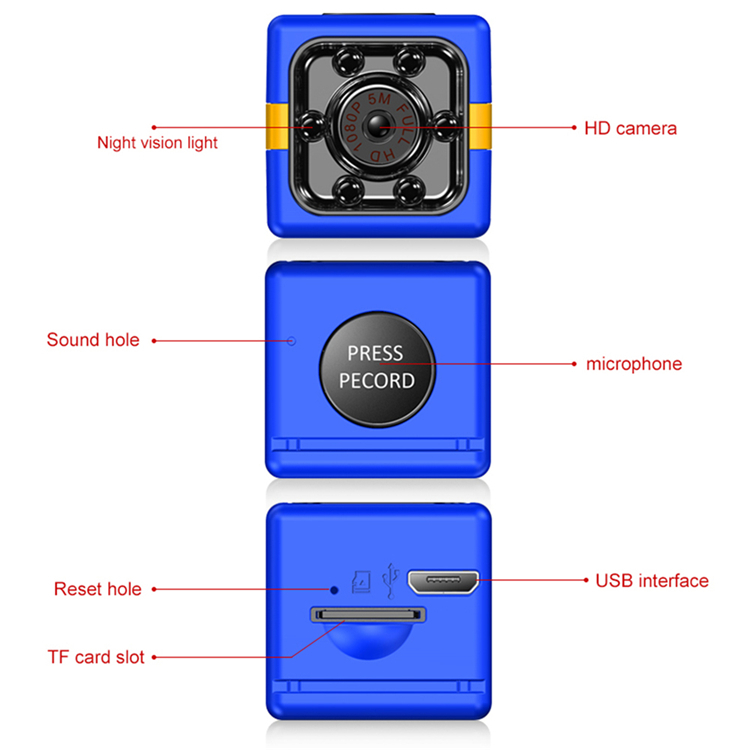 Mini Camera HD 1080P Sensor Night Vision Camcorder Motion DVR Micro Camera Sport DV Video small Camera