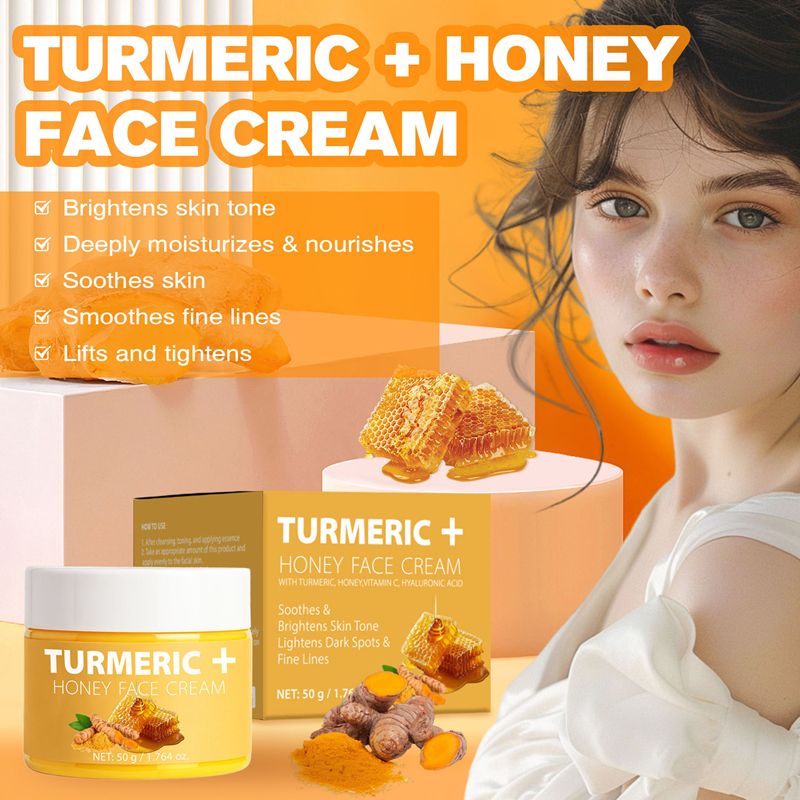 RUBRIEL Turmeric + Honey Cream 50g Moisturizing Anti-fine lines Gentle repair