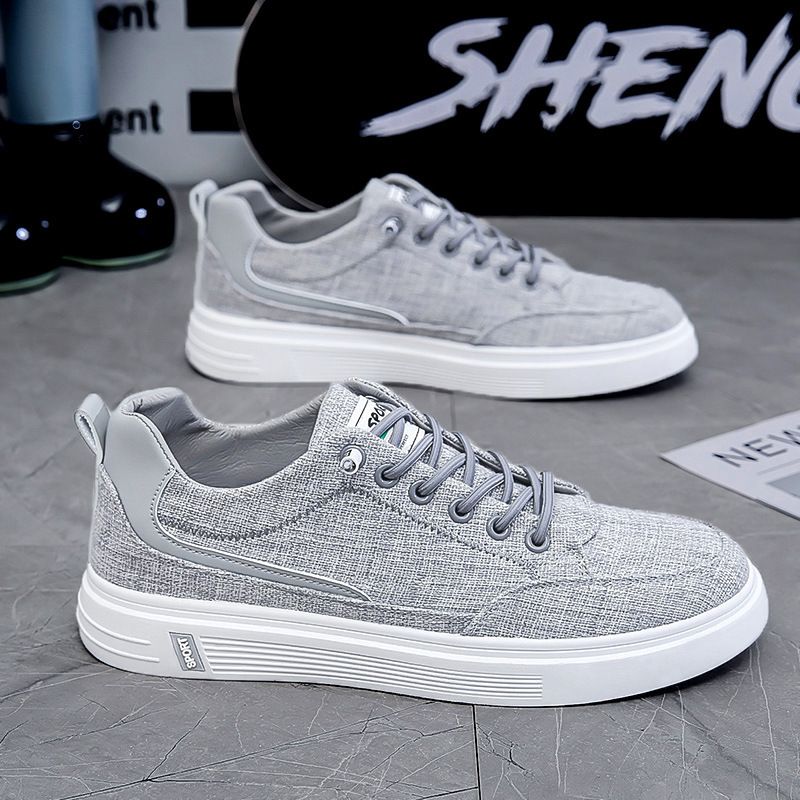 Men's shoes Spring 2024 new sports casual cloth shoes men's work canvas men's linen flat shoes X8899