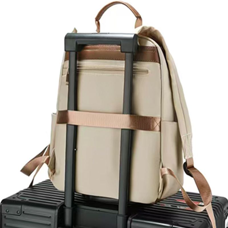 New ladies' backpack that fits over a trolley suitcase, short-trip laptop bag, large-capacity travel backpack
