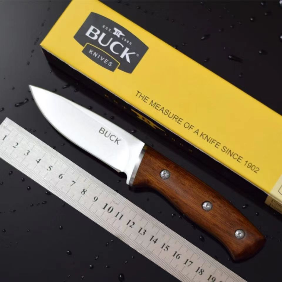 Buck Warrior's Knife Portable Diving Straight Knife Wilderness Survival Small Knife Tactical Swiss Army Knife