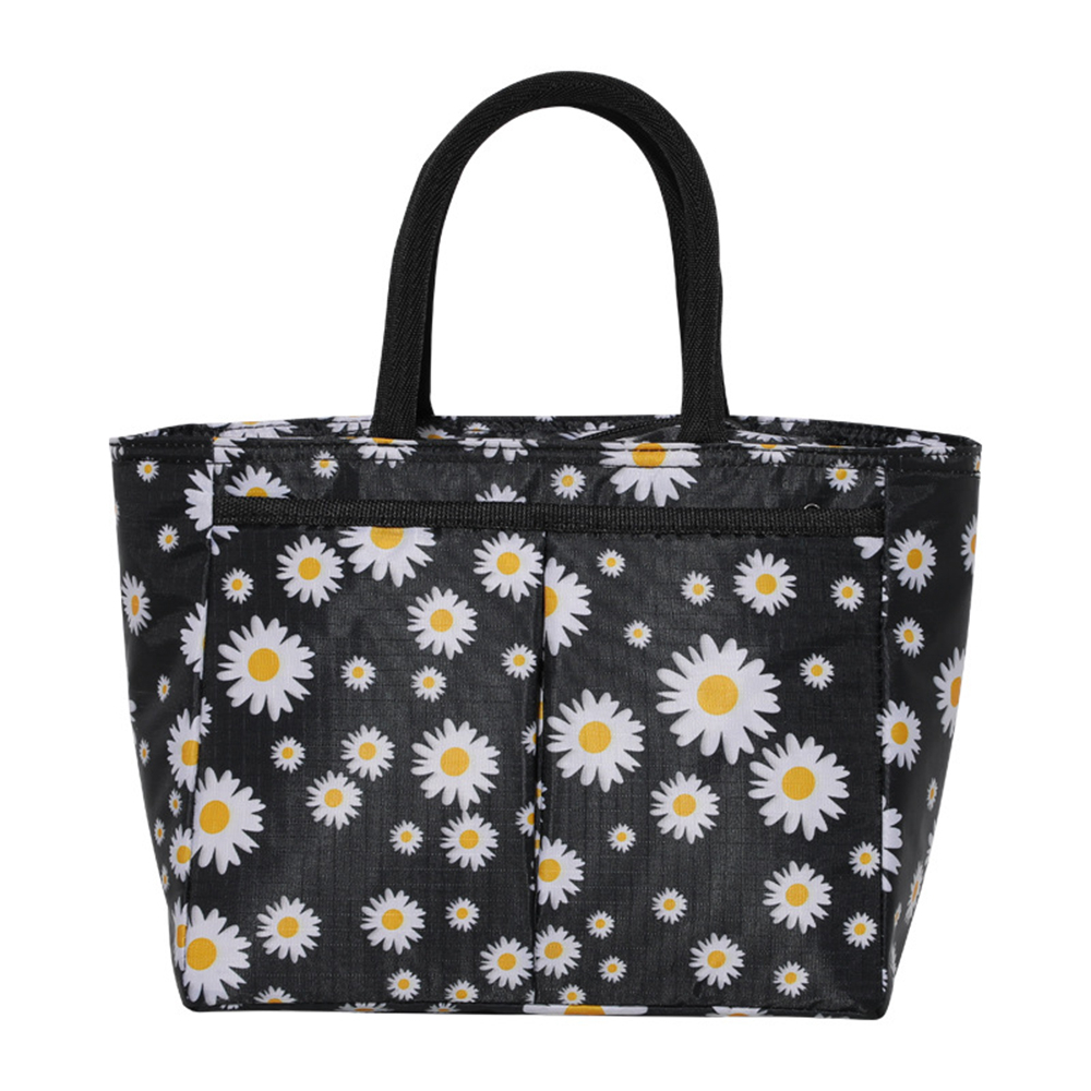 TC03 Multi Functional Daisy Thermal Insulated Lunch Bag Portable Large Capacity Tote Cooler Bento Box Storage Bags Food Container

