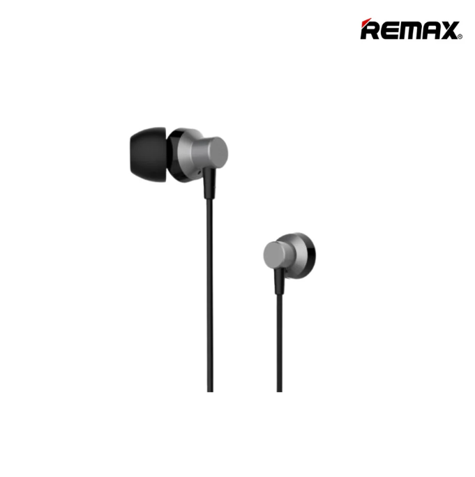 Remax RM-512 High-Performance Wired In-Ear Earphone Stereo With Mic And 3.5mm Jack - Dynamic Button Control Sports - Metal Design Stereo Noise Reduction Headphones