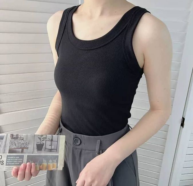 New Design Fashionable Gym Yoga Plain Color Loose Vest Women Running Fitness Sports Workout Cotton Tank Tops
