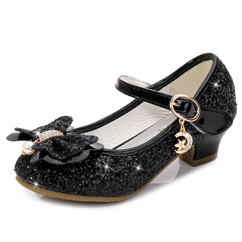 Dress Shoes Girls' High Heels Princess Shoes New Spring Autumn Children's Shoes Performance Shoes Girl's Crystal Shoes