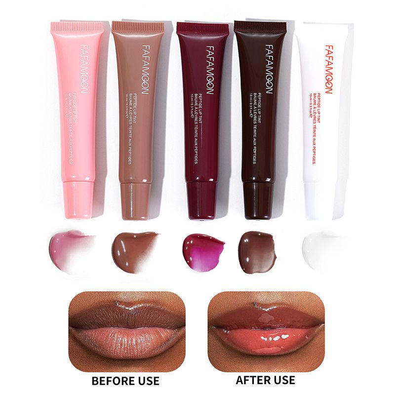 FAFAMO Shuiguang Dudu Lip Mirror Liquid Lip Honey Lip Glaze Rich Lip Oil Moisturizing and Non Staying Cup Glass Lip Oil