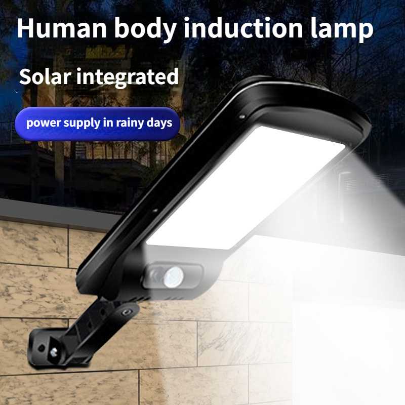 2 pcs Solar led lamp litht CRRshop free shipping hot sale Solar street lamp outdoor courtyard human body induction wall household solar lighting integrated street lamp popular Solar LED lamp