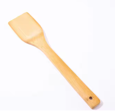 Kitchen Cooking Utensils Set - 4 Pieces Bamboo Wooden for Non Stick Cookware
