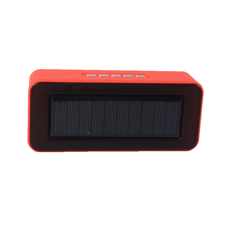 A Solar Plug Card Bluetooth Audio That Comes In Black Red Blue And White
