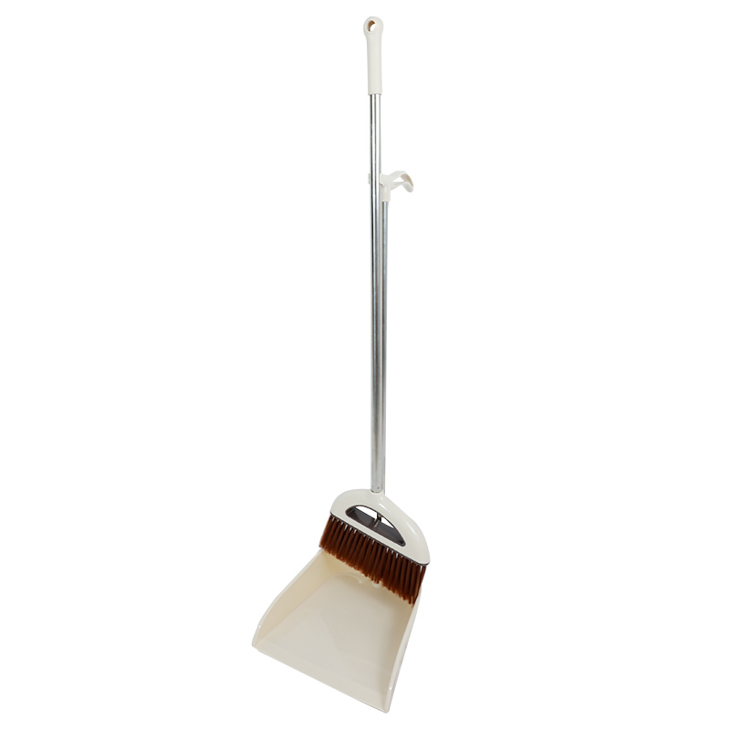 Tospino Lightweight Upright Lobby Broom and Dust Pan Combo with Long Handle Outdoor Indoor for Home Kitchen Room Office