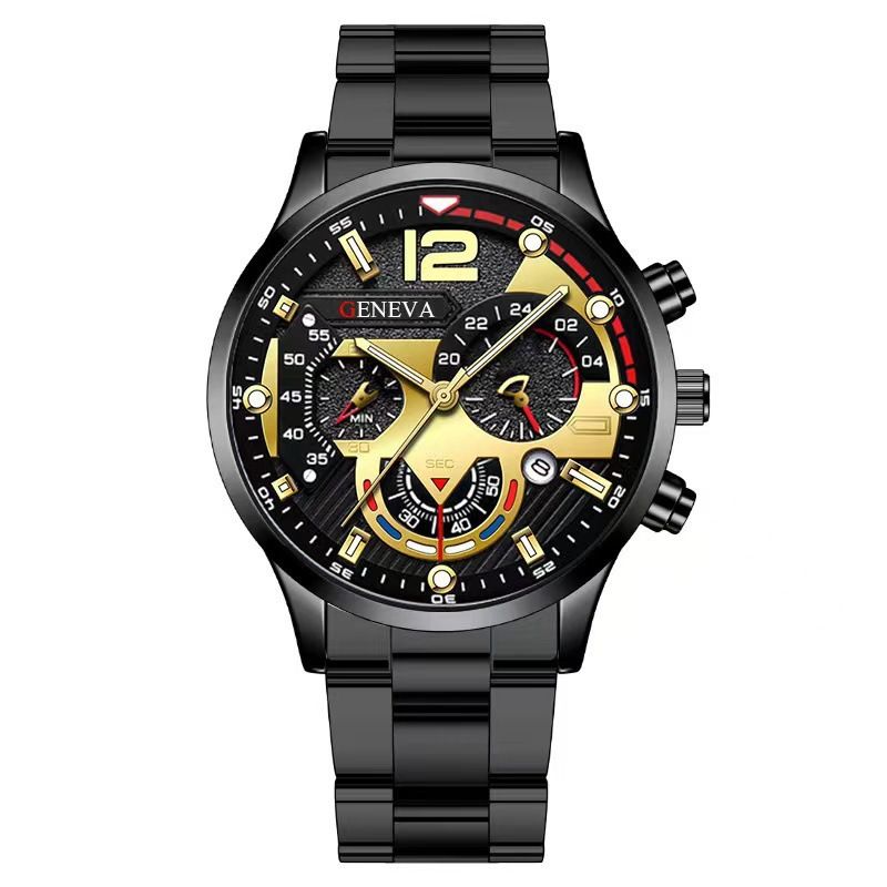 Popular men's watches, fashion calendar, six pin belt watch, quartz watch, men's watch, sports luminous watch, wholesale