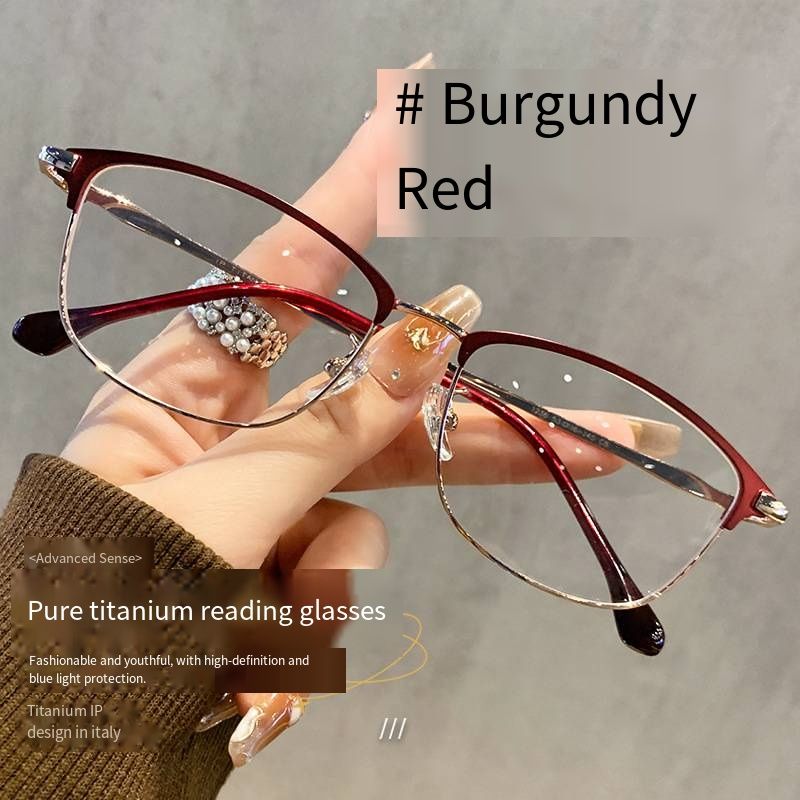 Vintage Retro Presbyopic Glasses for Elderly, HD Clear Anti-Blue Light Reading Eyewear, Eye Protection Anti-Fatigue Glasses, Comfortable Stylish Daily Reading Shades