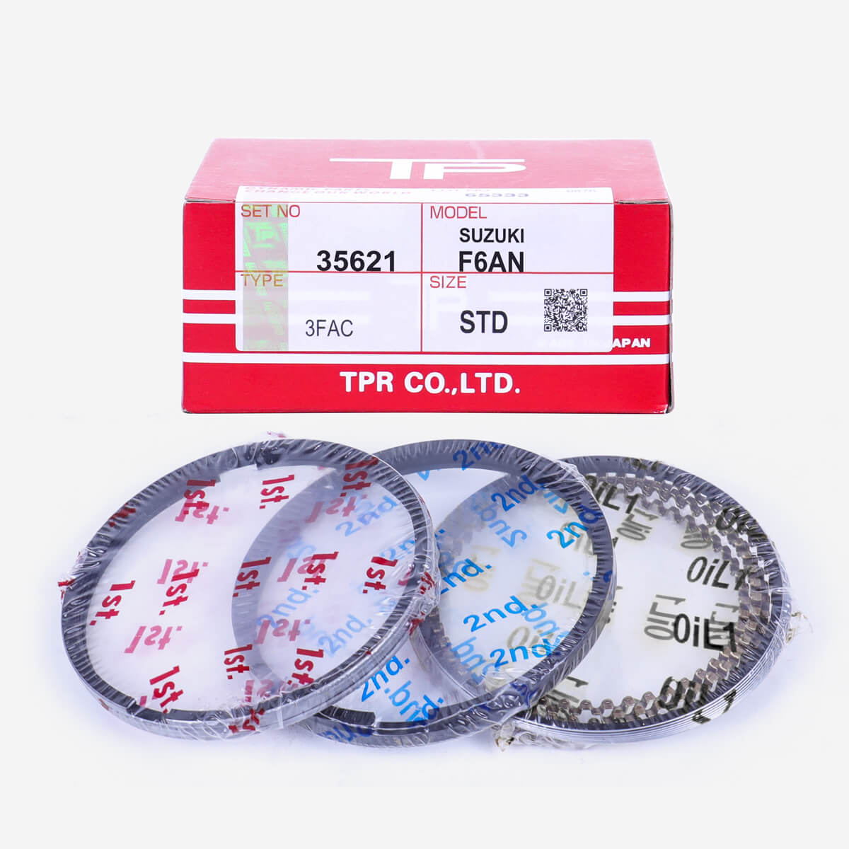 TP F6AN Engine Piston Rings OEM:35621 for SUZUKI
