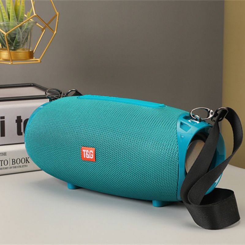 TG534 Fabric Bluetooth Speaker Outdoor Waterproof Subwoofer Dual Diaphragm HiFi Sound Portable TF Card Playback Hands-Free Call Wireless Speaker
