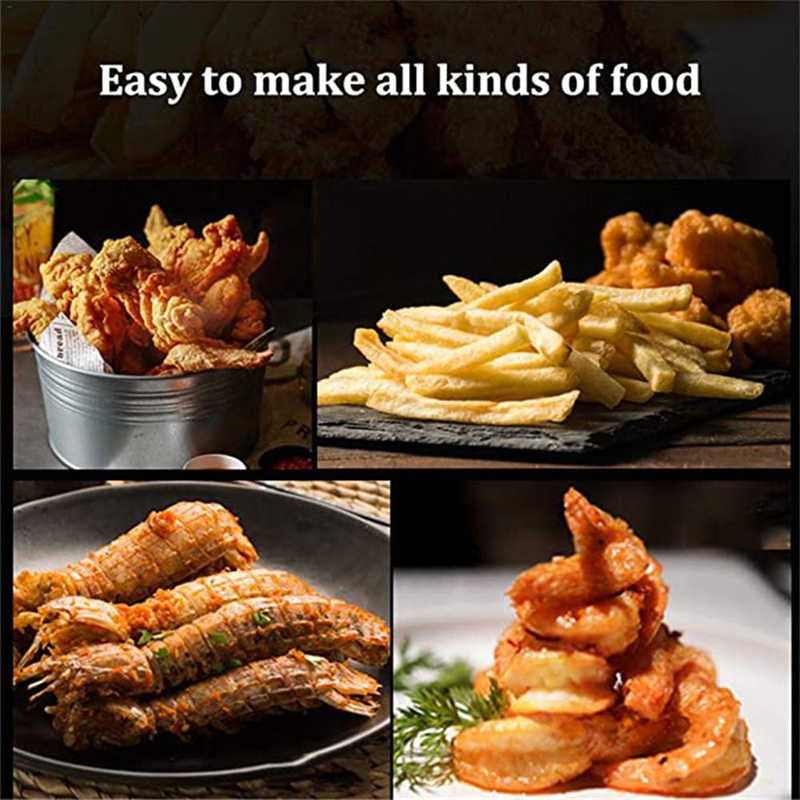 Ultron Japanese Deep Fryer With Thermometer and Lid 304 Stainless Steel Kitchen Tempura Fryer Pan Fryer Without Oil Frying Pan Fryer