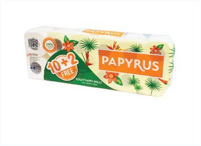 PAPYRUS TOILET PAPER ROLLS-2 PLY EXTRA THICK