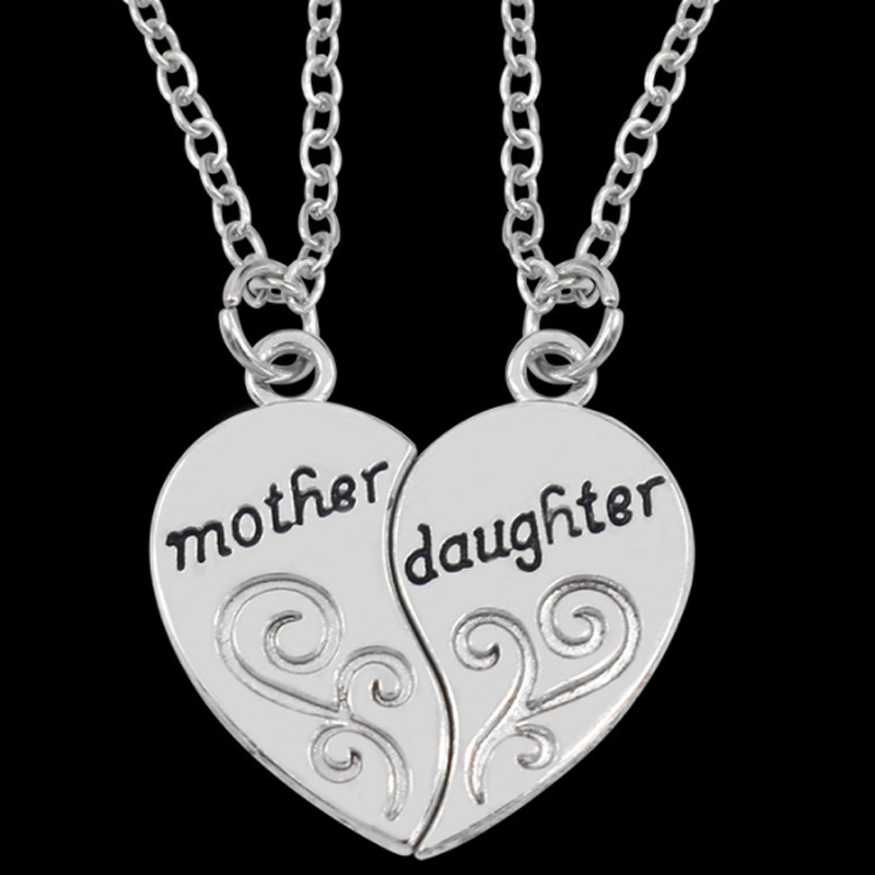 00274-4 Mother Daulghter Two-Part Fashion Mother and Daughter Mother and Daughter Necklace Heart Necklace