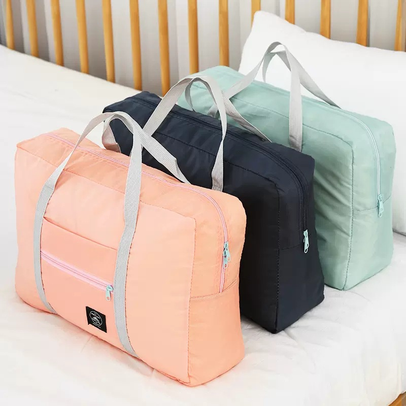 6307 Solid Color Large Capacity Travel Bag Luggage Tote Bag Foldable Travel Suitcase Organizer Travel Carry Bag Clothes Unisex Tote