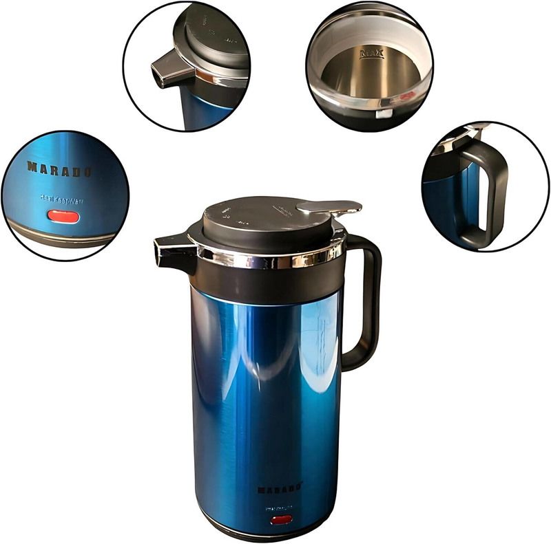 Multifunctional Electric Flask with Kettle - 2.0 Litres - Blue