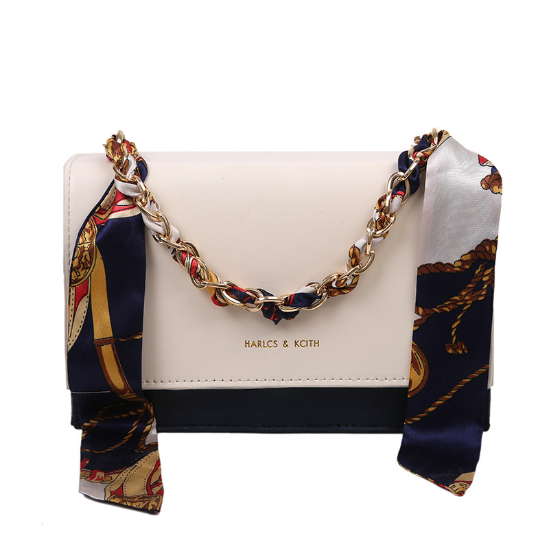 jl-0187 Popular Western-style One-shoulder Fashion Cross-body Bag Women's Scarves Chain Portable Small Square Bag