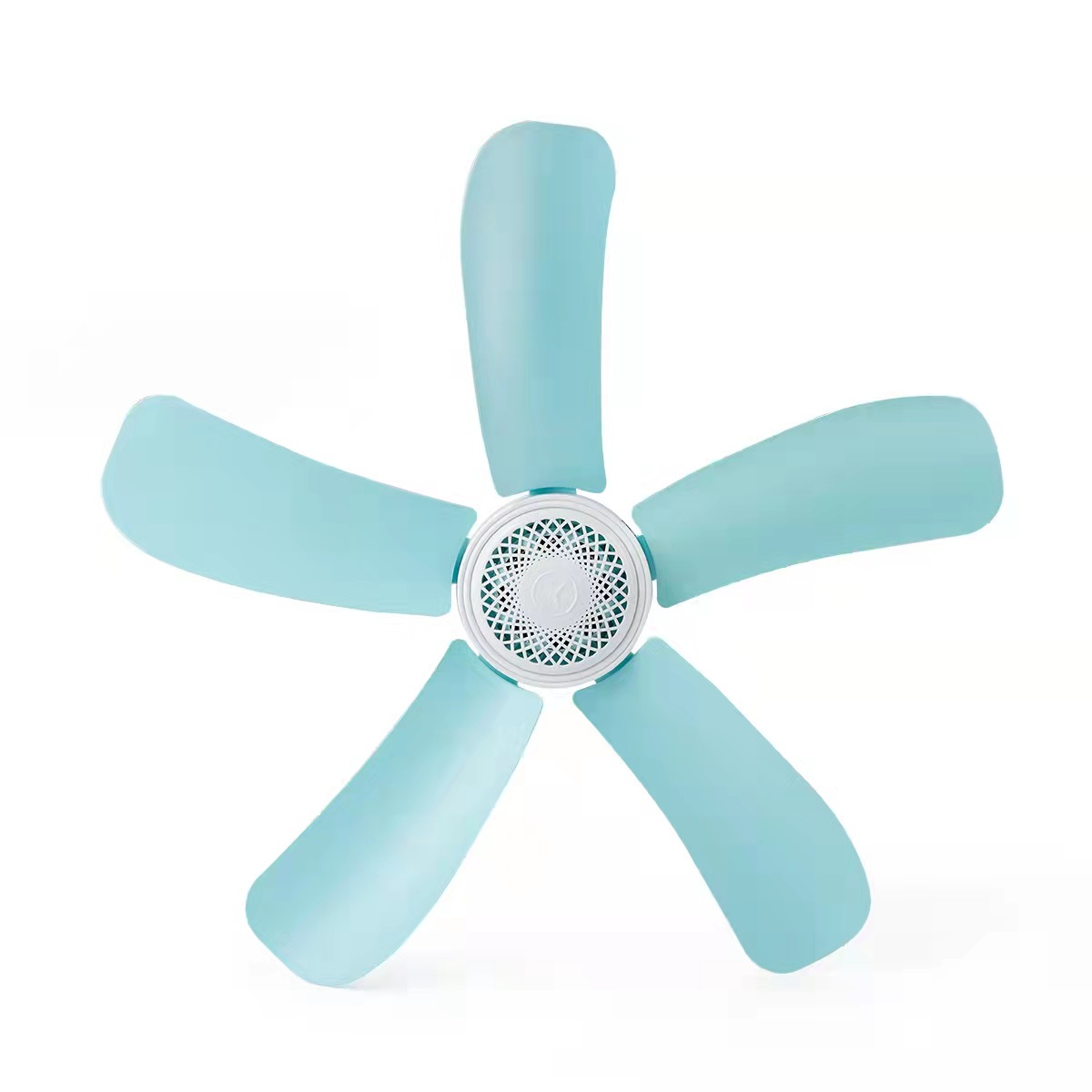 Blue classic small ceiling fan family bedroom silent fan power saving fan （）