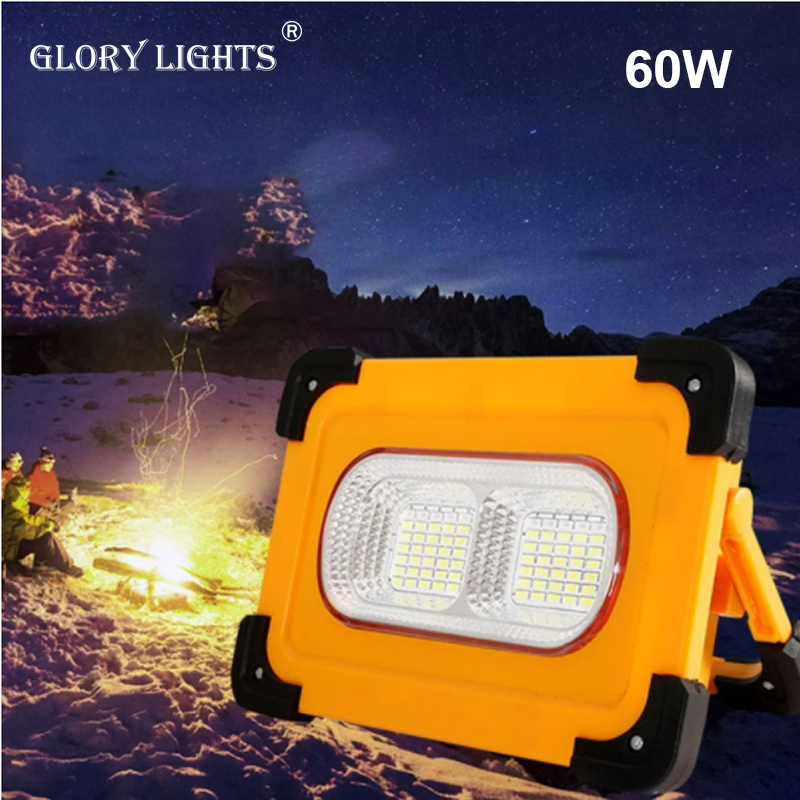 Glory lights Portable LED Solar Lanterna 4 Modes Work Lamp COB Flood Light Power Bank with Magnetic Absorbtion Car Repairing Camping
