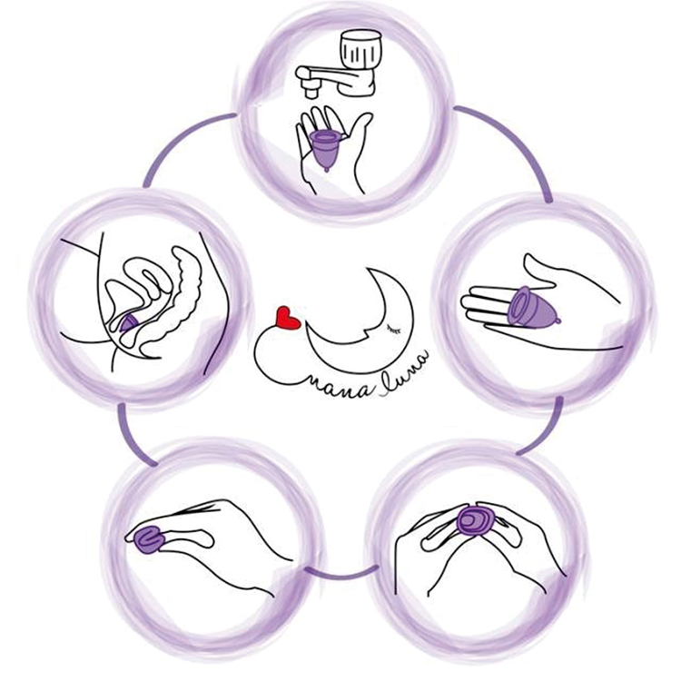 Silicone Menstrual Cup, Can Be High Temperature Sterilized Storage Box Female Menstrual Care Products Menstrual Cup (commodity: 1 menstrual cup + 1 menstrual cup disinfection storage box)