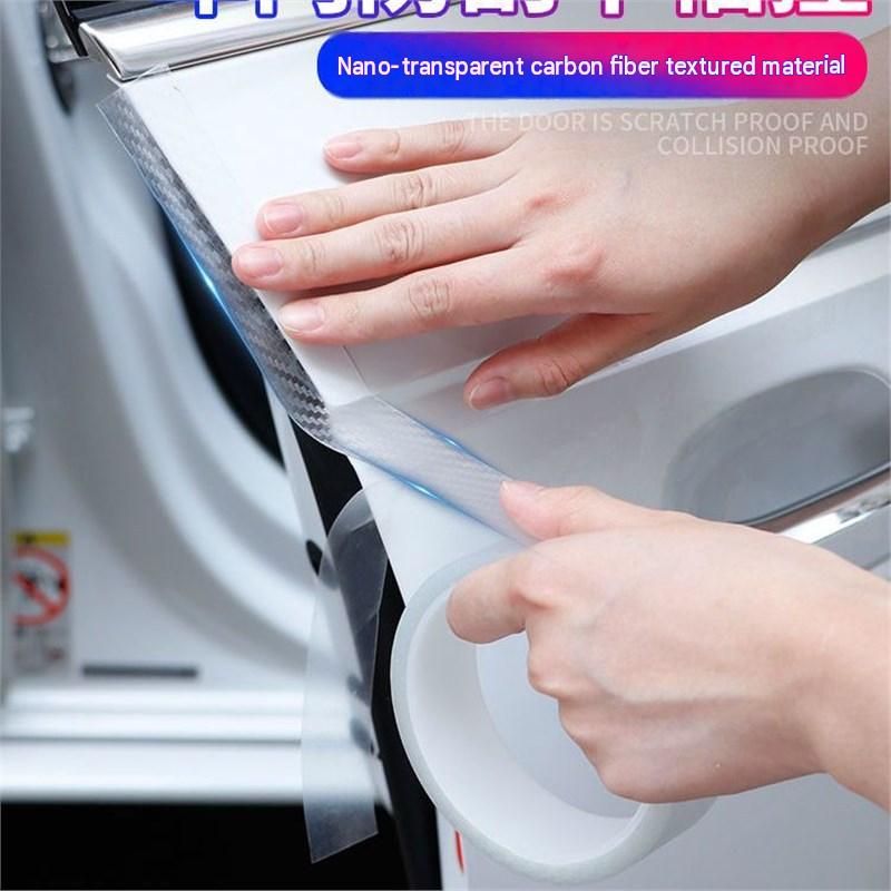 Universal Car Door Sill Protector Sticker, Anti-Scratch Anti-Kick Door Sill Strip, Car Door & Trunk Anti-Collision Anti-Scratch Step Guard Tape
