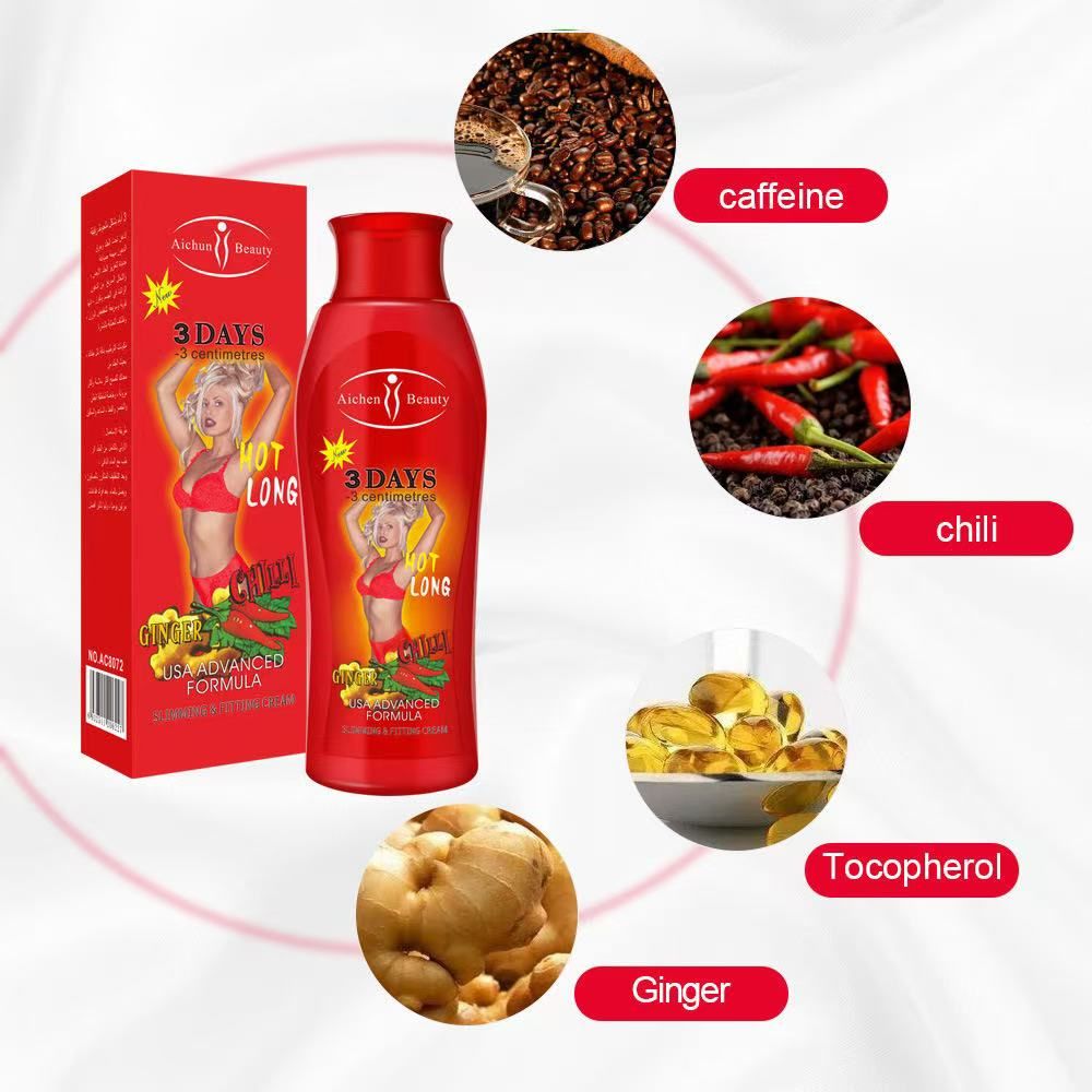 3 Days Green Tea Coffee Pepper Slimming Cream Gel Fat Burner Fast Weight Loss Anti Fat Burning Cream 200ml