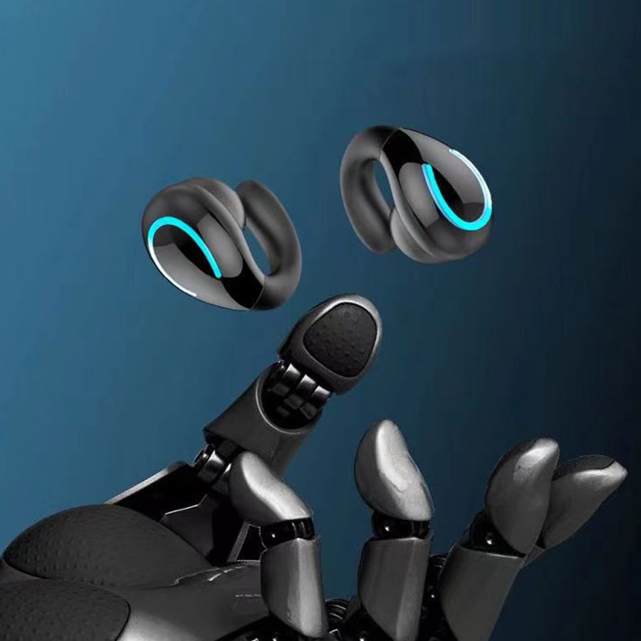 Wireless clip ear bluetooth headset bone conduction not into the ear ultra-long battery life mini high sound quality noise reduction bluetooth universal