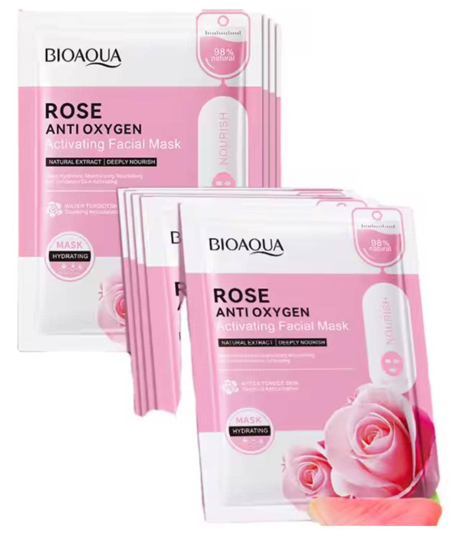 5 Types Antioxidant, Anti-wrinkle, Nourishing Whitening Facial Moisturizing Sheet Mask