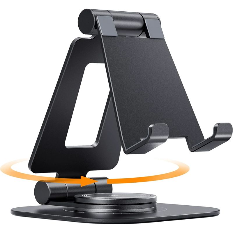 Mobile phone swivel bracket aluminum alloy desktop folding bracket live shooting multi-function photo lazy phone holder