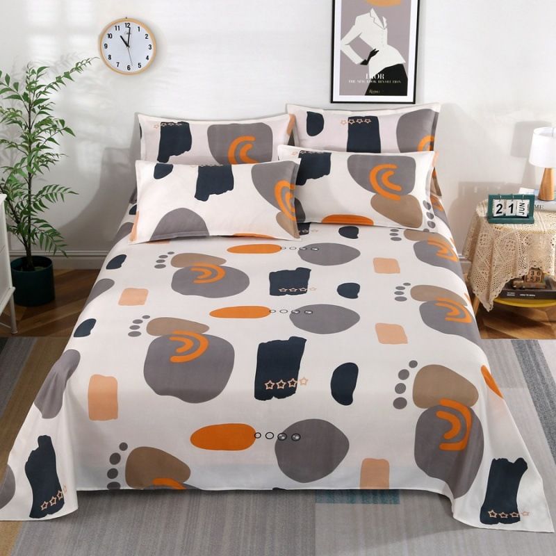 Polyester bed sheets pillowcase 48*74cm pillowslip 120*230cm ,160*230cm,200*230cm sheet free shipping