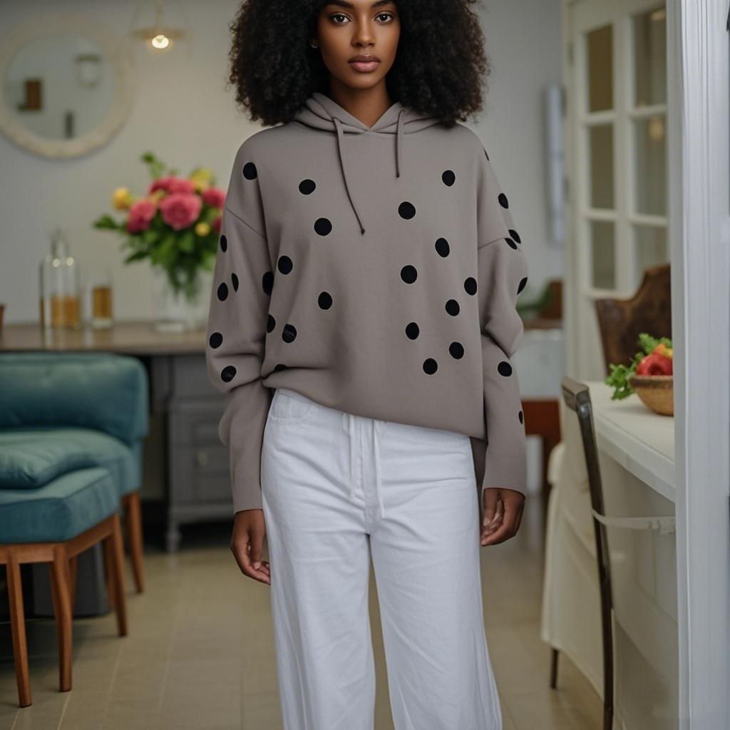 Wool knit Sweater Round Neck Women's Sweater