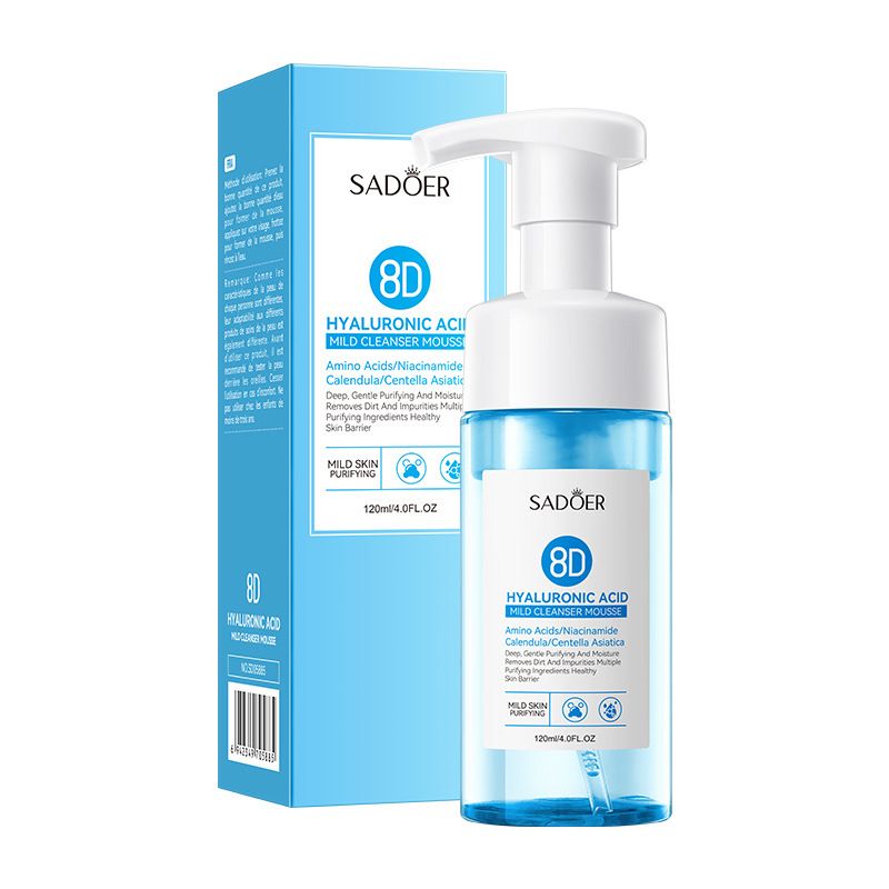 SADOER 8D Hyaluronic Acid Gentle Cleansing Mousse Cleansing Face Cleanser