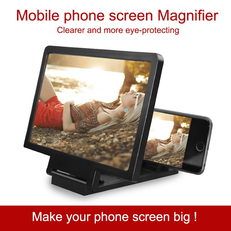 3D Video Screen Amplifier Folding Enlarged Expander Stand Mobile Phone Screen Magnifier Eyes Protection Display Expander Stand