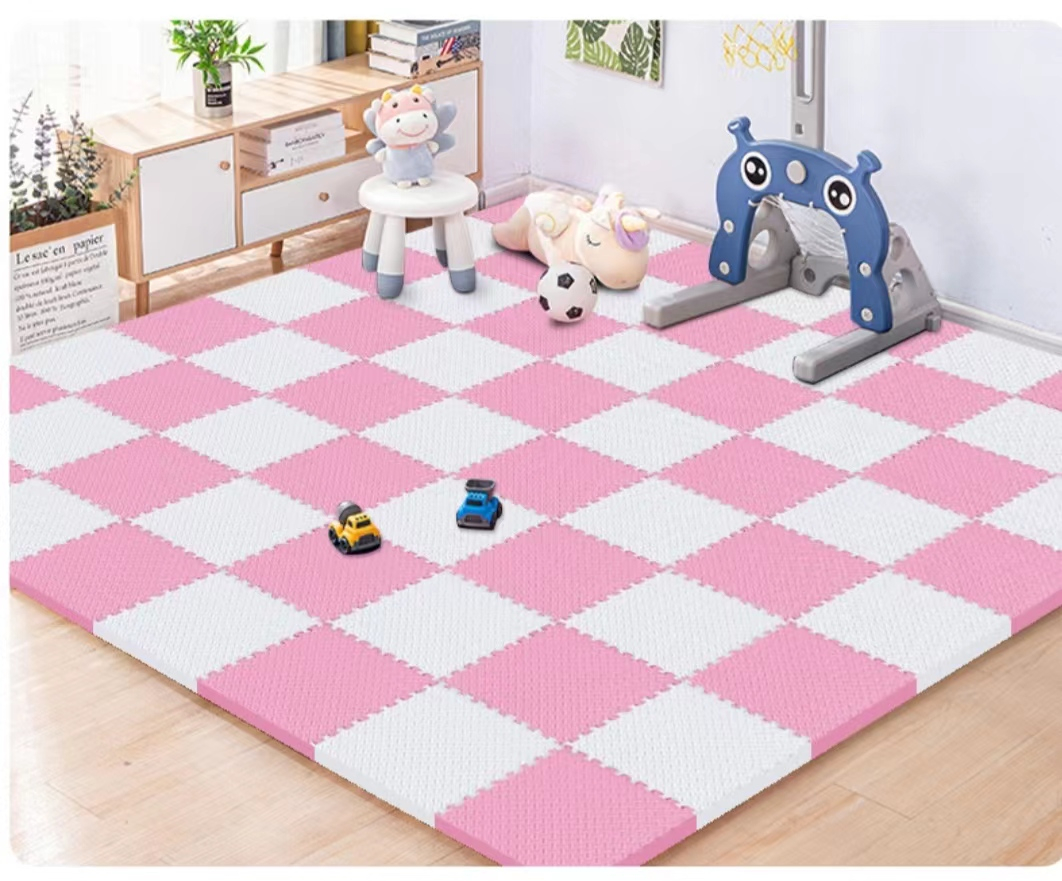 48pcs Foam floor mat 30cm x 30cm splicing floor mat children's bedroom thickened climbing mat baby sponge crawling mat